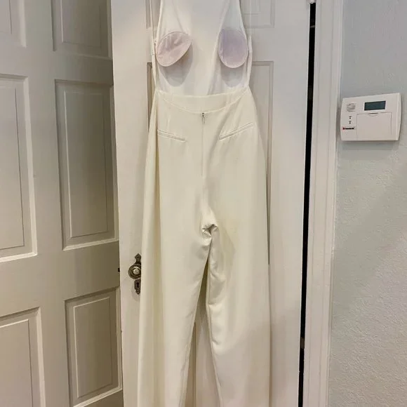 Depop Zara White Overalls Sarah Seven Antonia Jumpsuit // Perfect